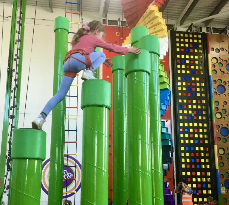 Climbing wall in Weston - an excellent rainy day activity for families Things to do in North Somerset with kids when it’s raining