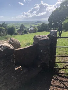 Stone stile in Batcombe Hollow