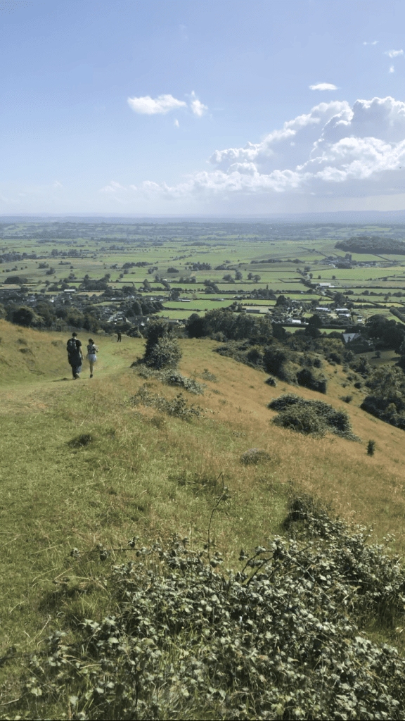 Views across the Somerset Levels from Draycott Sleights