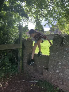 Stone stile behind Batcombe Farm