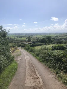 View over the Somerset Levels from The Batch