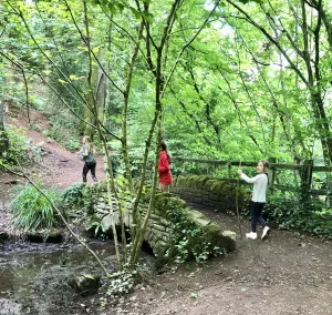 Stone bridge at Abbot's Pool