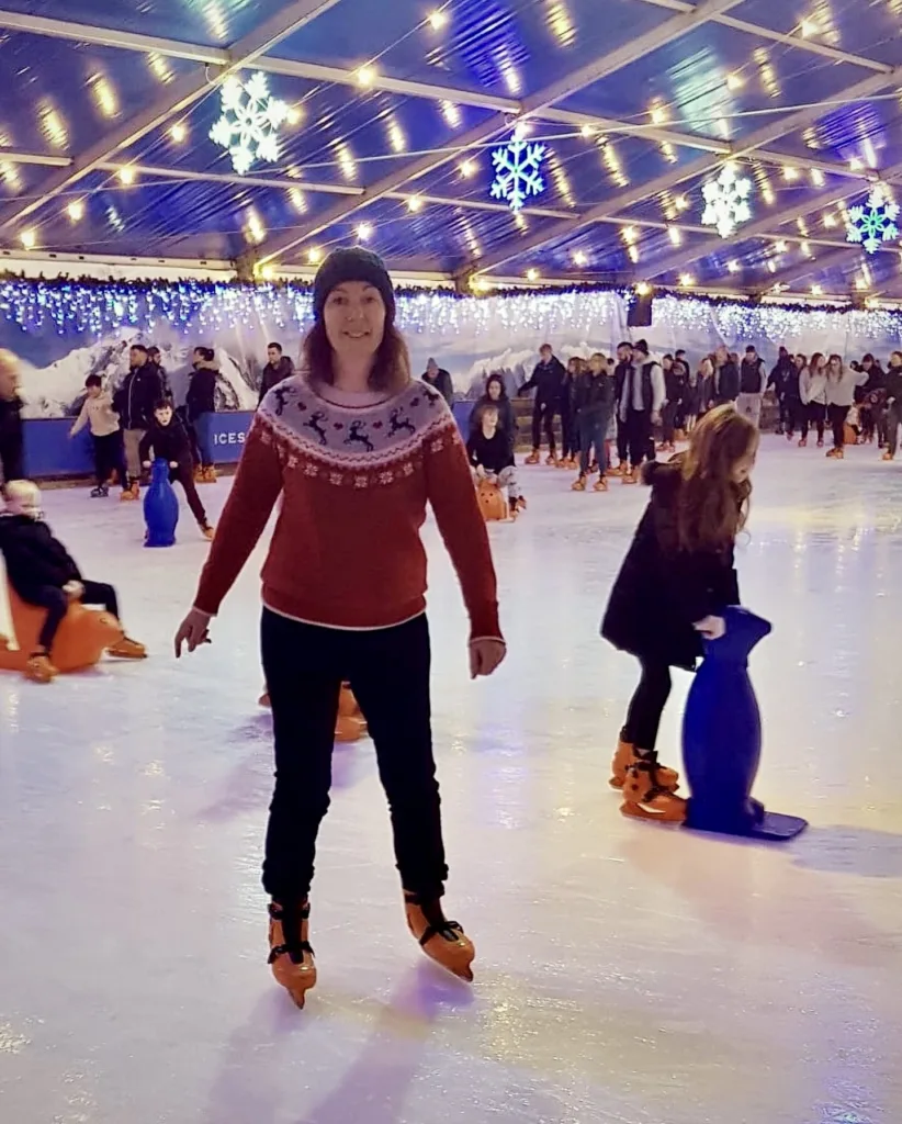 Ice Skating at Icescape, Weston super Mare, Somerset