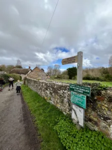 Start of Kilve Beach walk