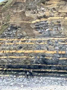 Shale cliffs at Kilve Beach